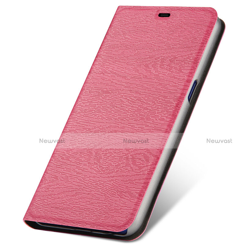 Leather Case Stands Flip Cover T01 Holder for Oppo R17 Neo