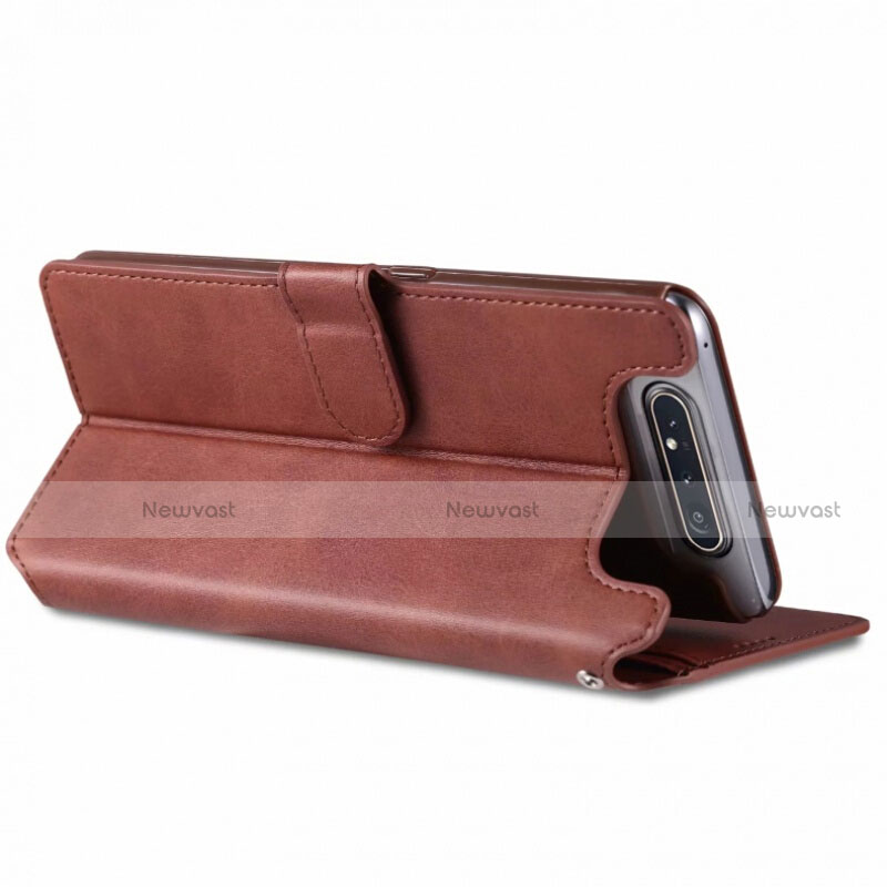 Leather Case Stands Flip Cover T01 Holder for Samsung Galaxy A80