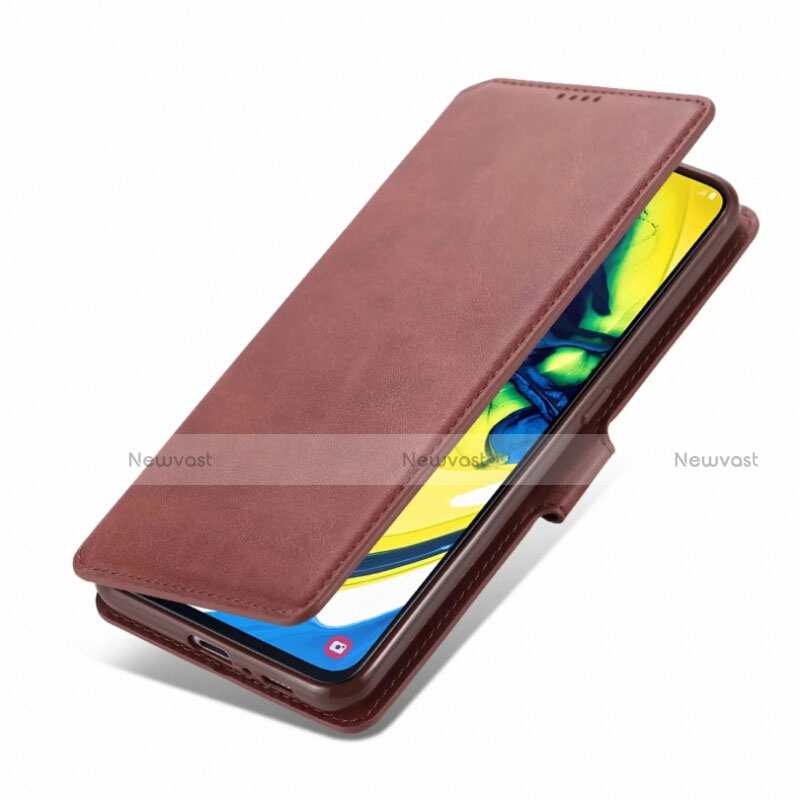 Leather Case Stands Flip Cover T01 Holder for Samsung Galaxy A90 4G