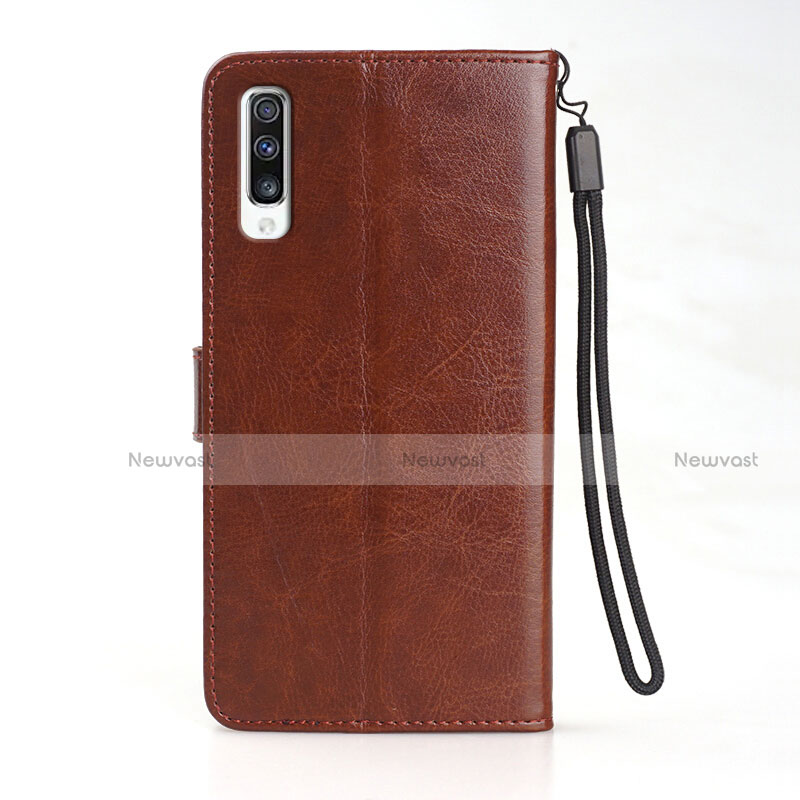 Leather Case Stands Flip Cover T01 Holder for Samsung Galaxy A90 5G