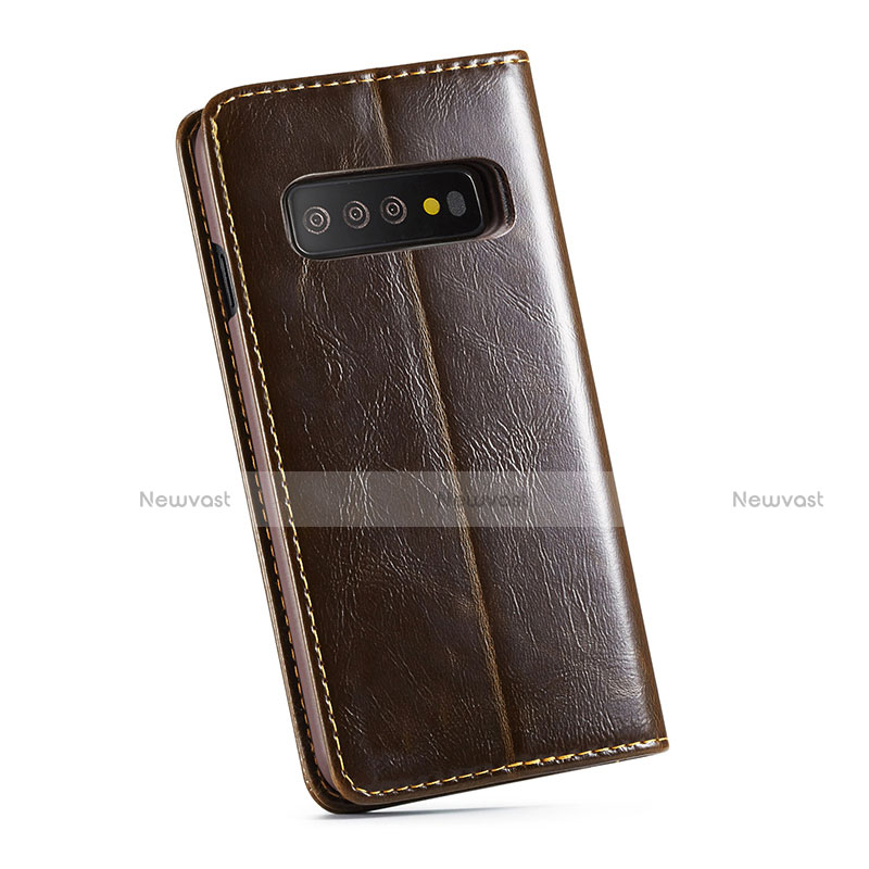 Leather Case Stands Flip Cover T01 Holder for Samsung Galaxy S10 5G