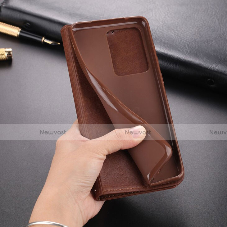 Leather Case Stands Flip Cover T01 Holder for Samsung Galaxy S20 Ultra 5G