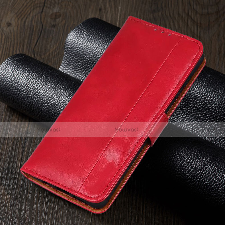 Leather Case Stands Flip Cover T01 Holder for Xiaomi Poco M2 Pro Red
