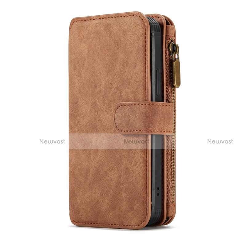 Leather Case Stands Flip Cover T02 Holder for Apple iPhone 12 Pro Max