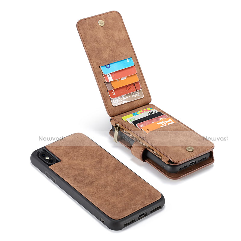 Leather Case Stands Flip Cover T02 Holder for Apple iPhone Xs Max