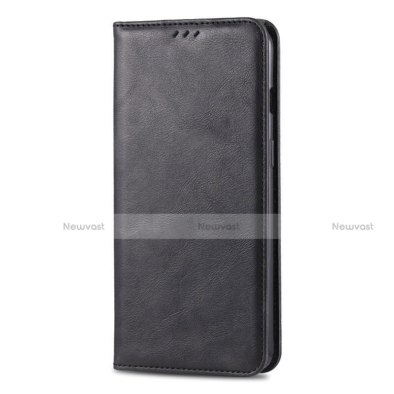 Leather Case Stands Flip Cover T02 Holder for Huawei Honor 20E Black