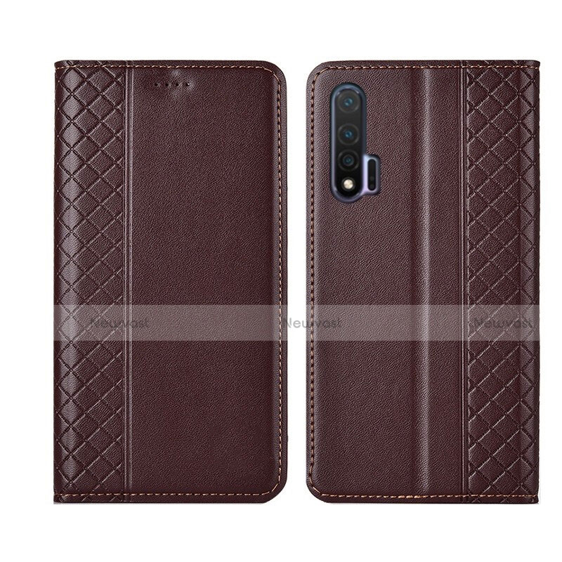 Leather Case Stands Flip Cover T02 Holder for Huawei Nova 6 5G