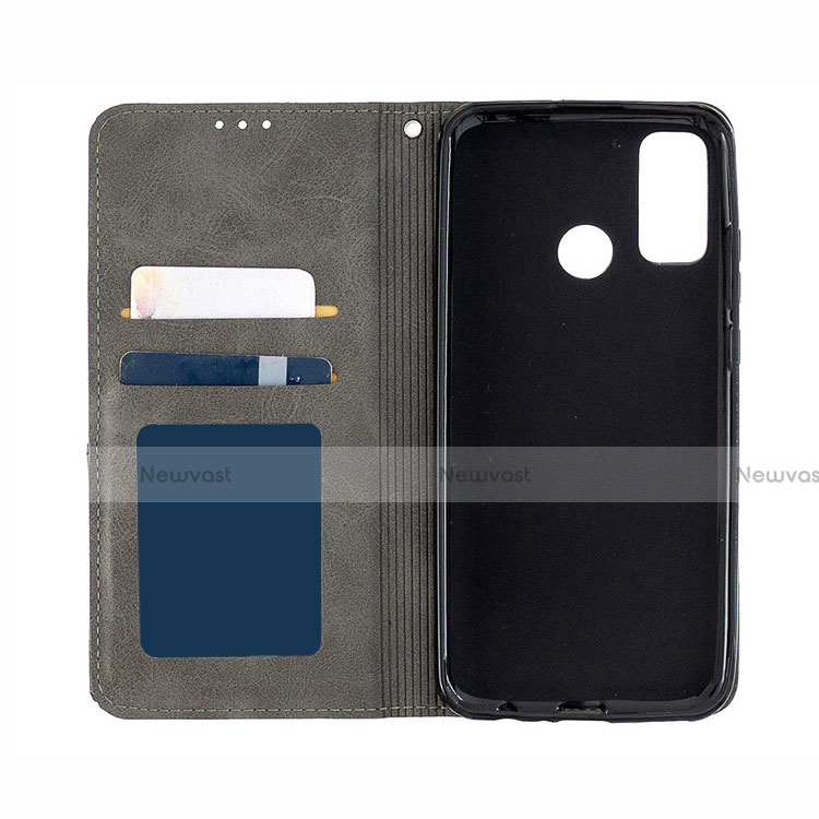 Leather Case Stands Flip Cover T02 Holder for Huawei P Smart (2020)