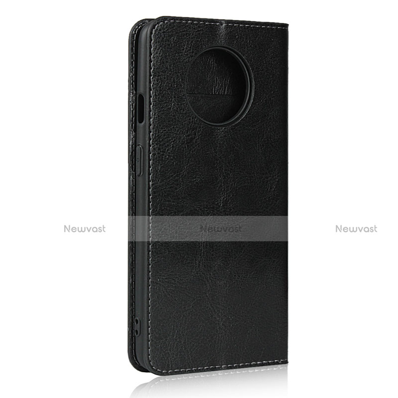 Leather Case Stands Flip Cover T02 Holder for OnePlus 7T Black