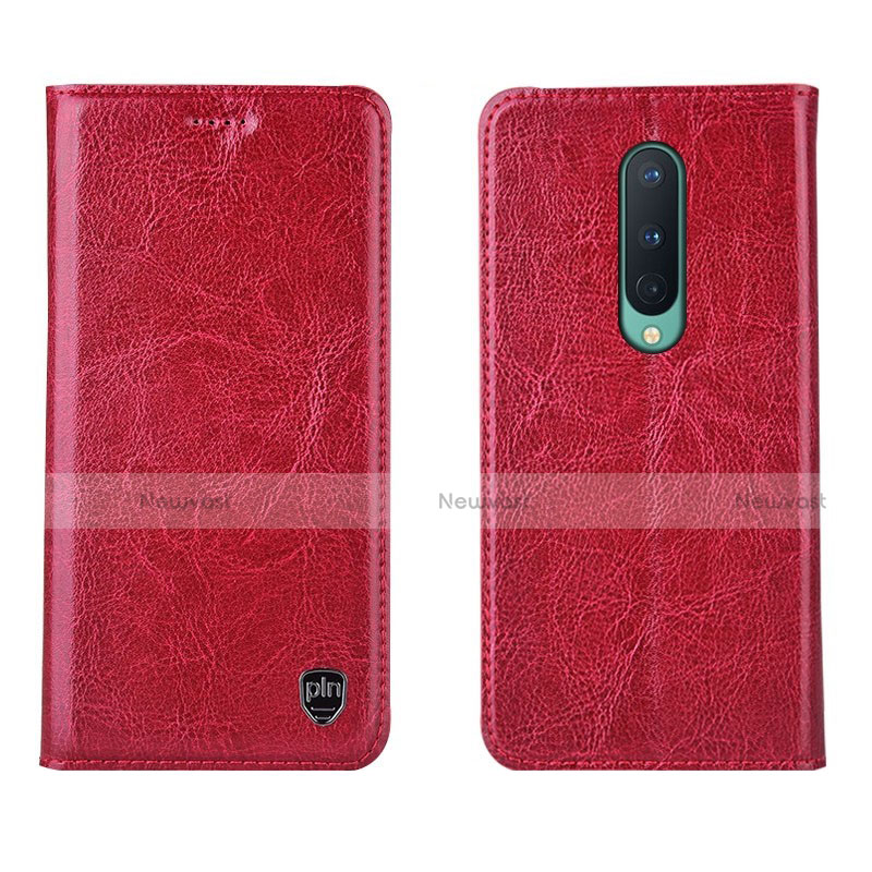 Leather Case Stands Flip Cover T02 Holder for OnePlus 8