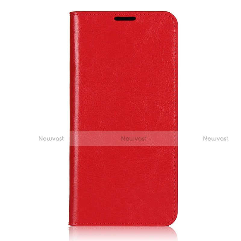 Leather Case Stands Flip Cover T02 Holder for Oppo Find X2 Lite Red