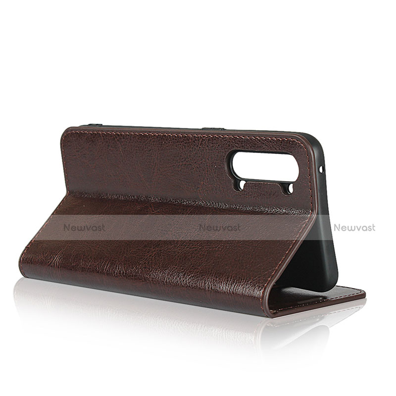 Leather Case Stands Flip Cover T02 Holder for Oppo K7 5G