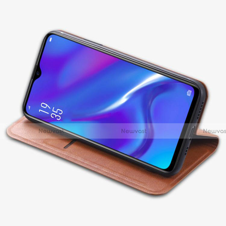 Leather Case Stands Flip Cover T02 Holder for Oppo R17 Neo
