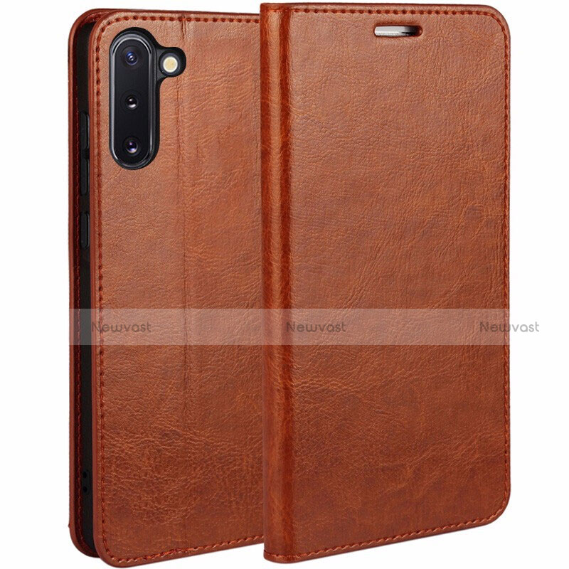 Leather Case Stands Flip Cover T02 Holder for Samsung Galaxy Note 10 5G