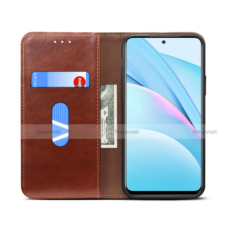 Leather Case Stands Flip Cover T02 Holder for Xiaomi Mi 10i 5G