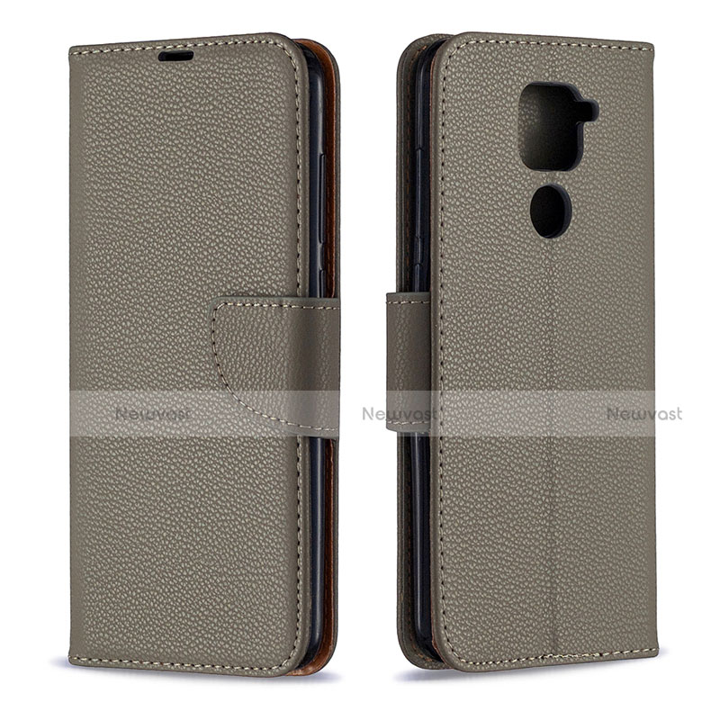 Leather Case Stands Flip Cover T02 Holder for Xiaomi Redmi 10X 4G