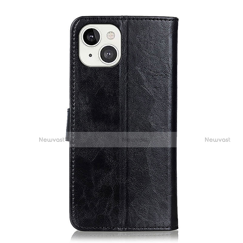 Leather Case Stands Flip Cover T03 Holder for Apple iPhone 14