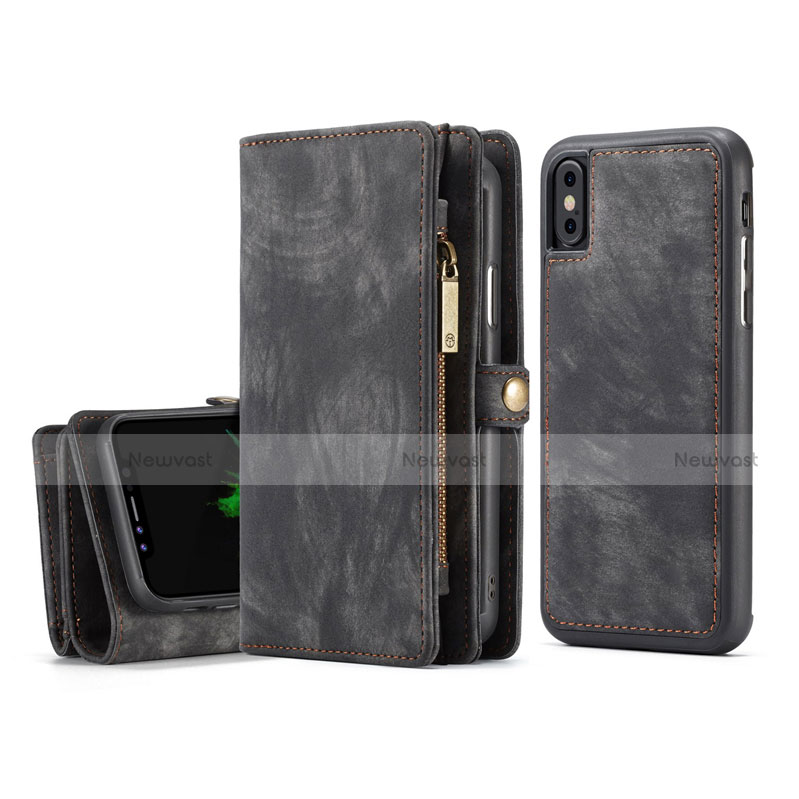 Leather Case Stands Flip Cover T03 Holder for Apple iPhone Xs Max