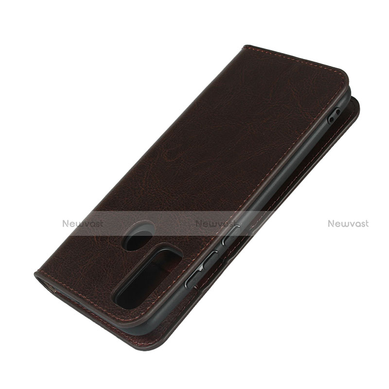 Leather Case Stands Flip Cover T03 Holder for Huawei P Smart (2020)