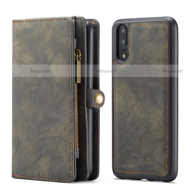 Leather Case Stands Flip Cover T03 Holder for Huawei P20 Pro