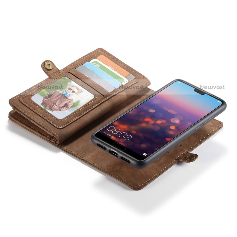 Leather Case Stands Flip Cover T03 Holder for Huawei P20 Pro