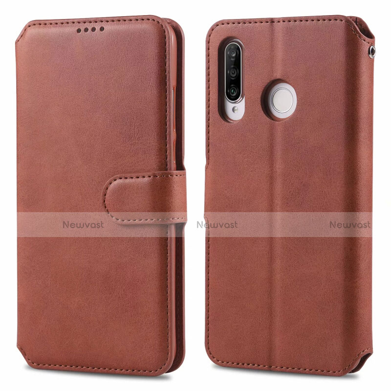 Leather Case Stands Flip Cover T03 Holder for Huawei P30 Lite