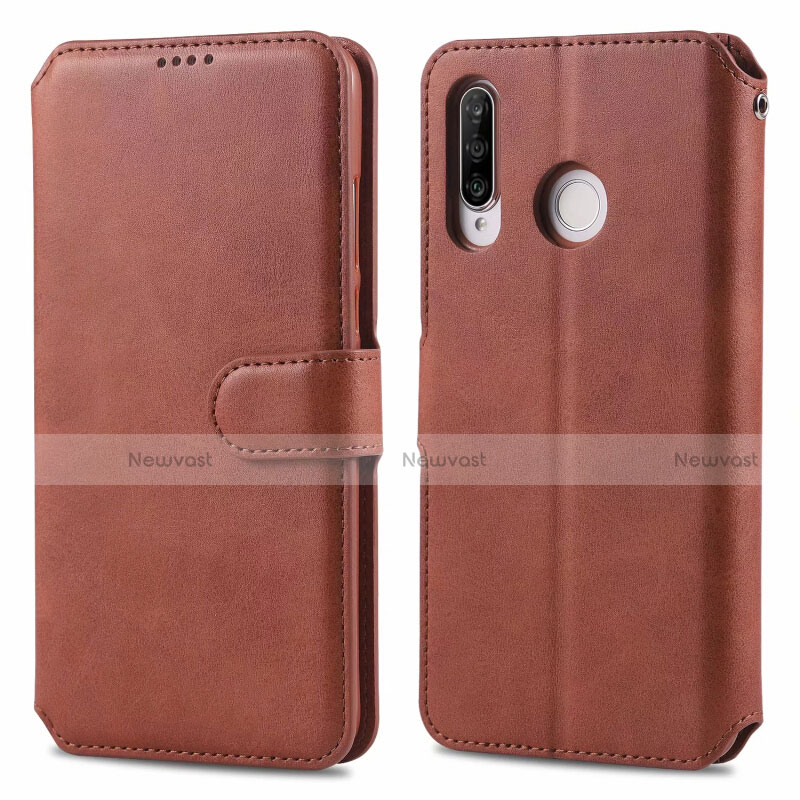 Leather Case Stands Flip Cover T03 Holder for Huawei P30 Lite New Edition
