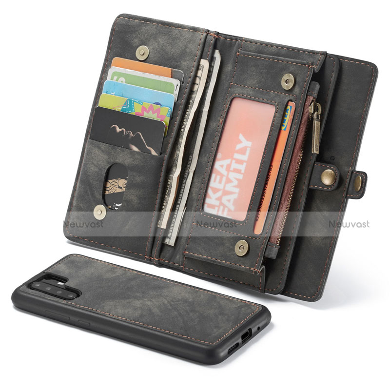 Leather Case Stands Flip Cover T03 Holder for Huawei P30 Pro Black