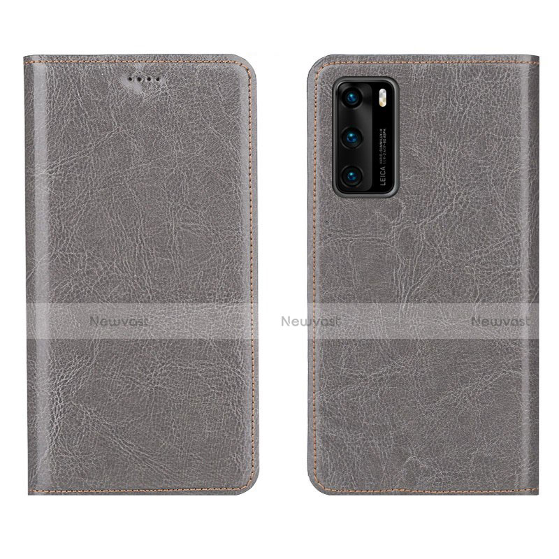 Leather Case Stands Flip Cover T03 Holder for Huawei P40