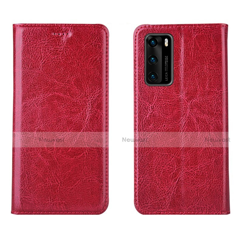 Leather Case Stands Flip Cover T03 Holder for Huawei P40