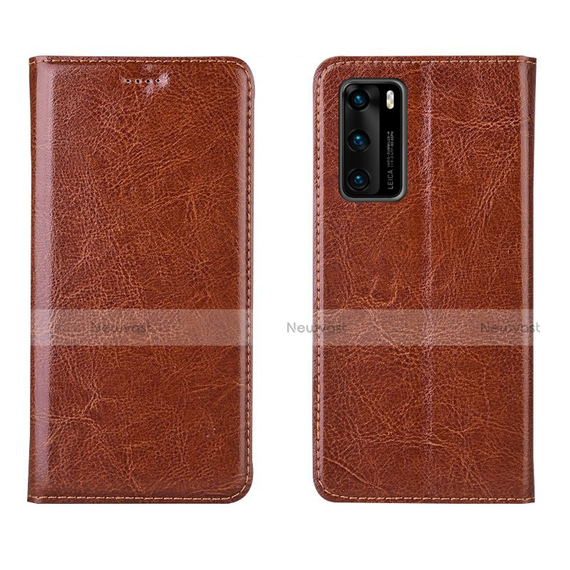 Leather Case Stands Flip Cover T03 Holder for Huawei P40