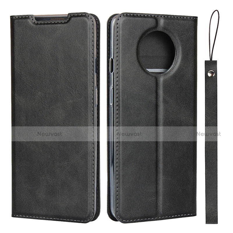 Leather Case Stands Flip Cover T03 Holder for OnePlus 7T Black