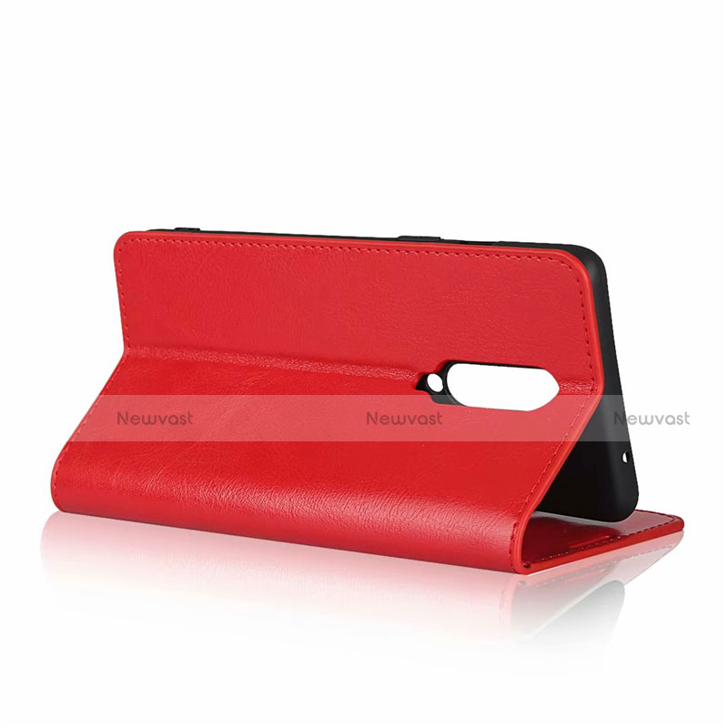 Leather Case Stands Flip Cover T03 Holder for OnePlus 8