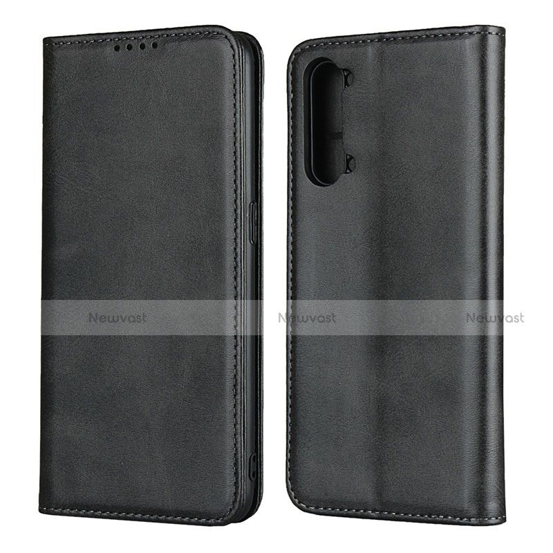 Leather Case Stands Flip Cover T03 Holder for Oppo Find X2 Lite Black