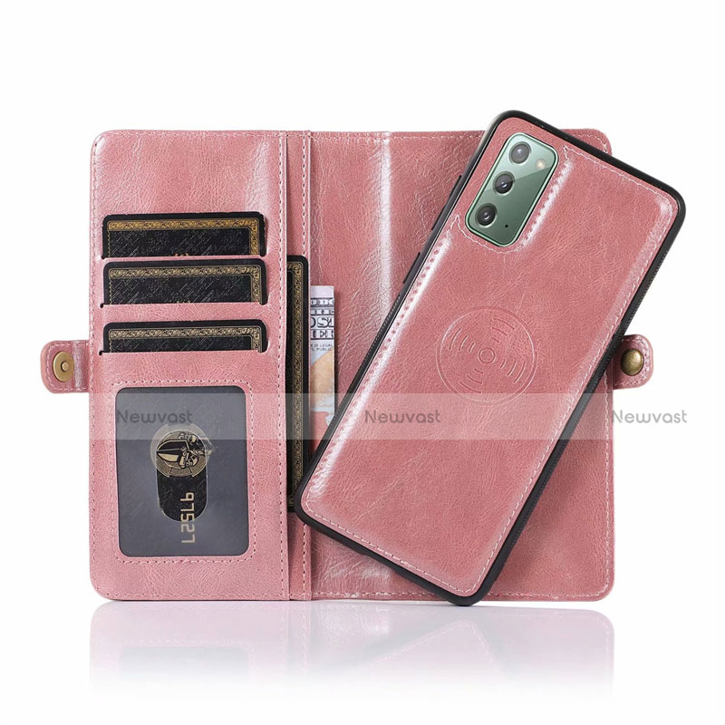 Leather Case Stands Flip Cover T03 Holder for Samsung Galaxy Note 20 5G