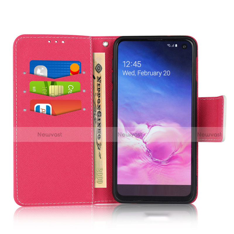 Leather Case Stands Flip Cover T03 Holder for Samsung Galaxy S10e
