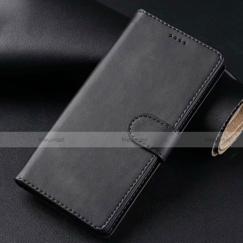 Leather Case Stands Flip Cover T03 Holder for Samsung Galaxy S20 Ultra 5G Black