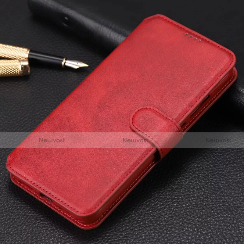 Leather Case Stands Flip Cover T03 Holder for Xiaomi Mi 9T Pro Red