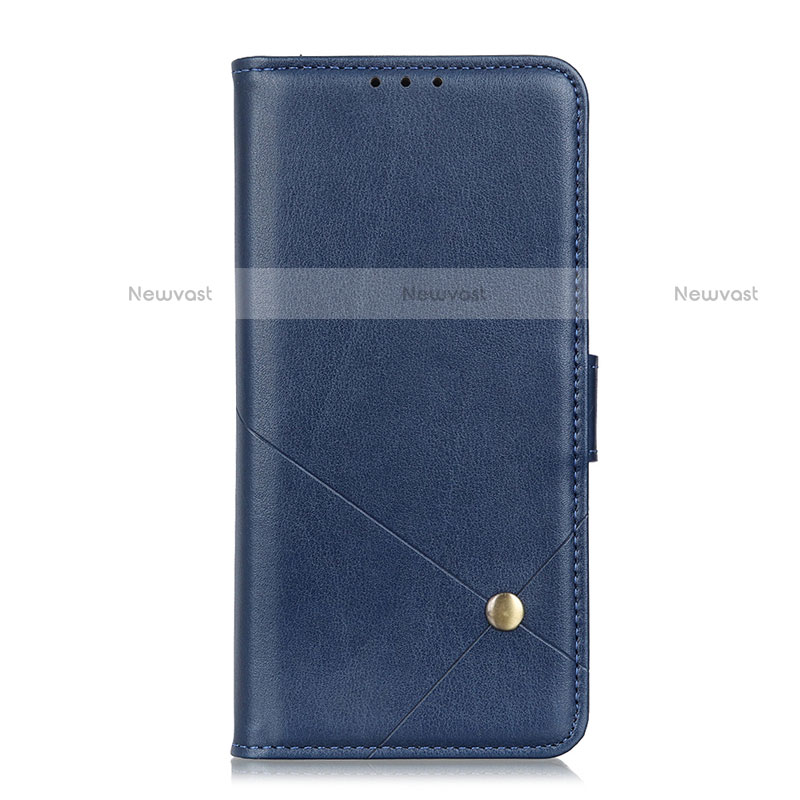 Leather Case Stands Flip Cover T03 Holder for Xiaomi Poco M3 Blue