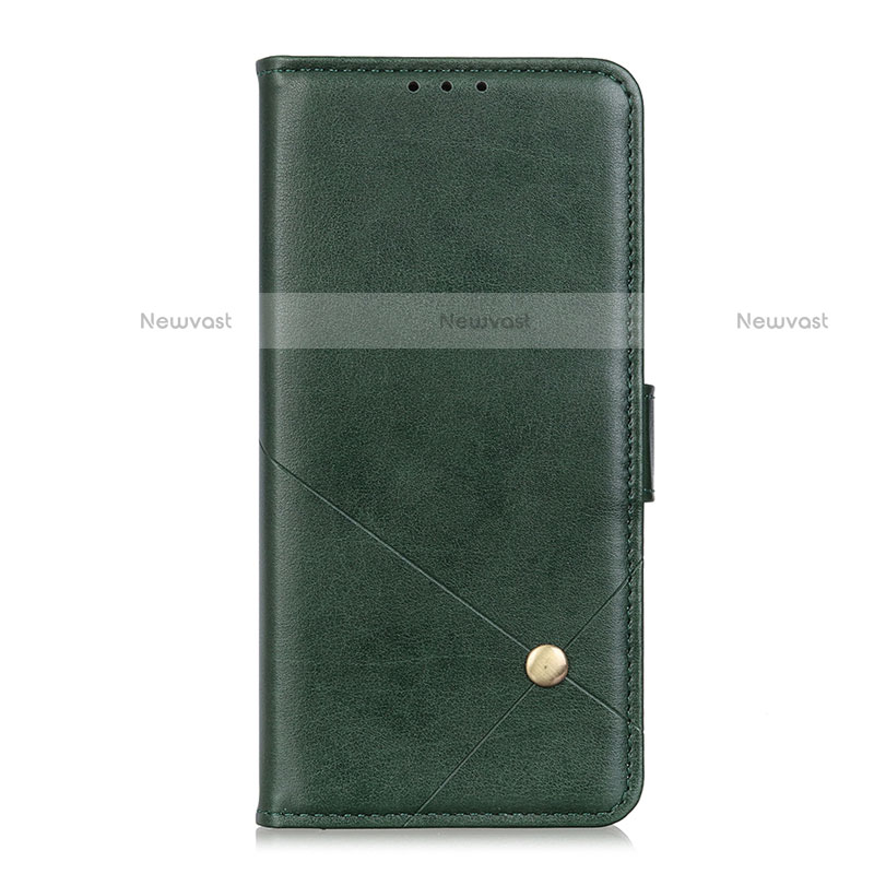 Leather Case Stands Flip Cover T03 Holder for Xiaomi Poco M3 Green