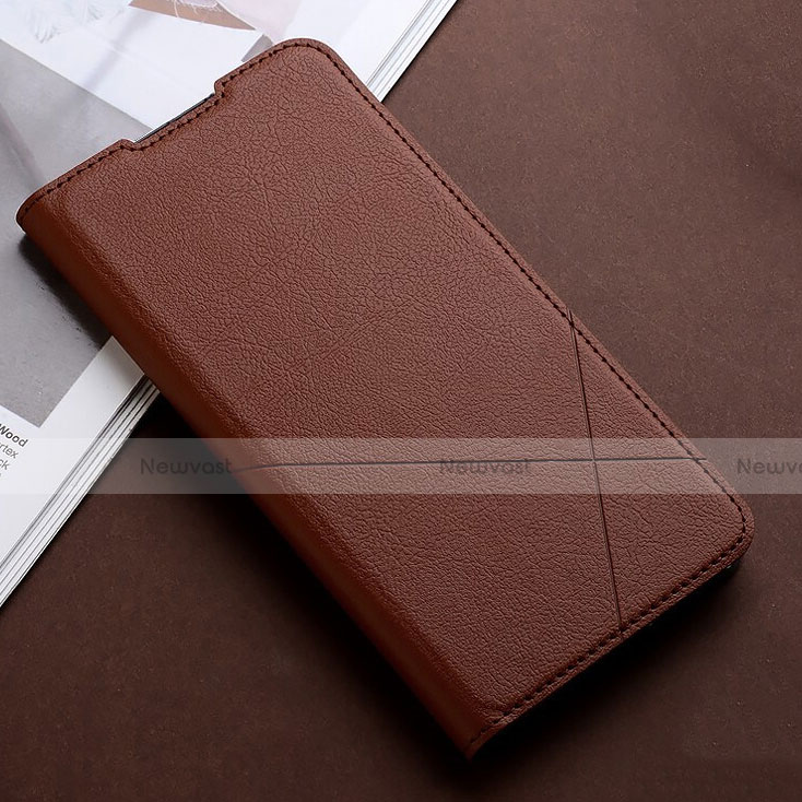 Leather Case Stands Flip Cover T03 Holder for Xiaomi Redmi Note 8 (2021)