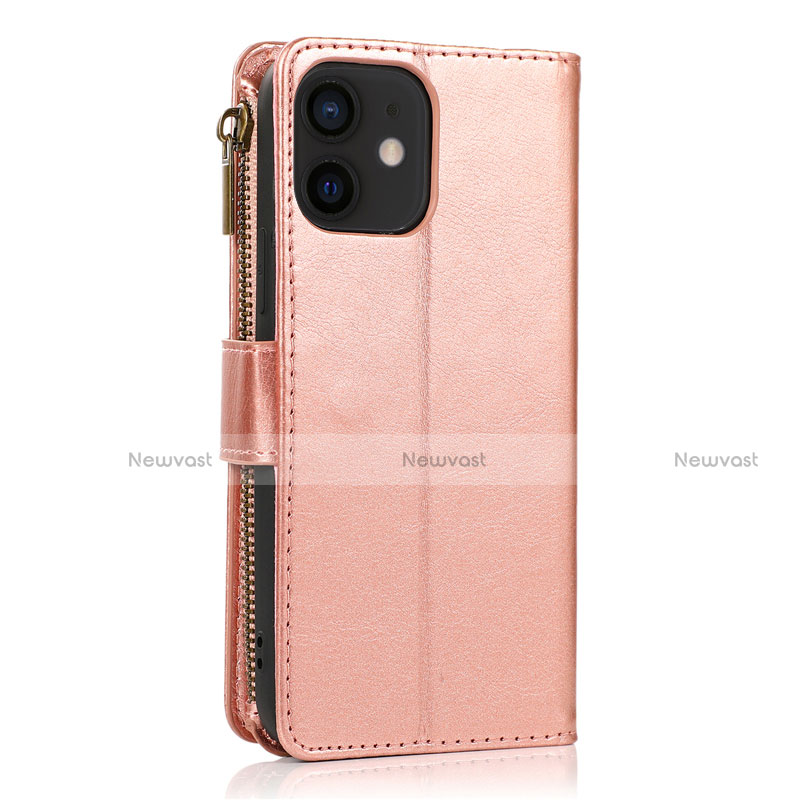 Leather Case Stands Flip Cover T04 Holder for Apple iPhone 12 Mini