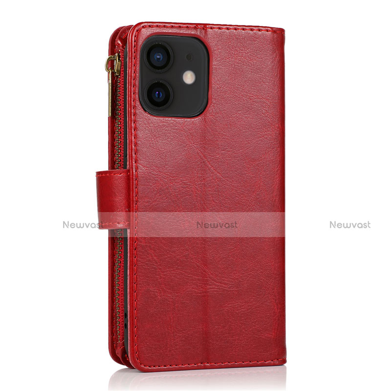 Leather Case Stands Flip Cover T04 Holder for Apple iPhone 12 Mini