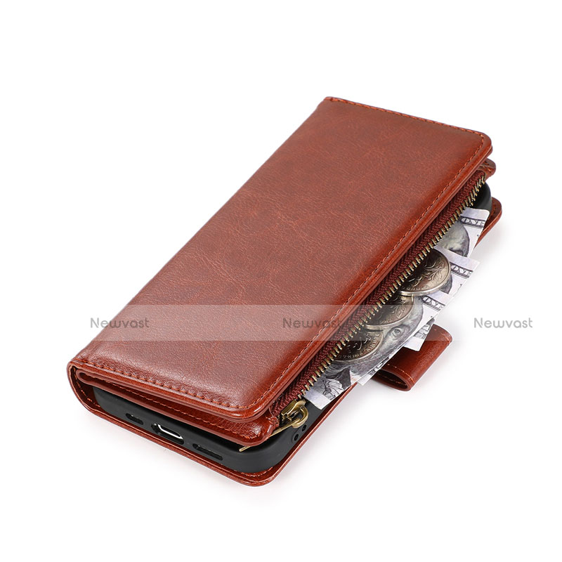 Leather Case Stands Flip Cover T04 Holder for Apple iPhone 12 Pro Max