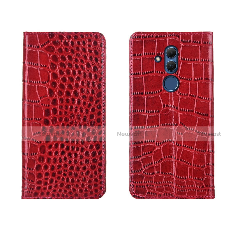 Leather Case Stands Flip Cover T04 Holder for Huawei Mate 20 Lite