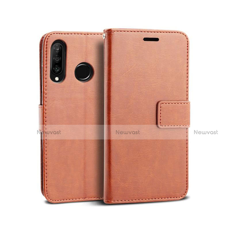 Leather Case Stands Flip Cover T04 Holder for Huawei Nova 4e