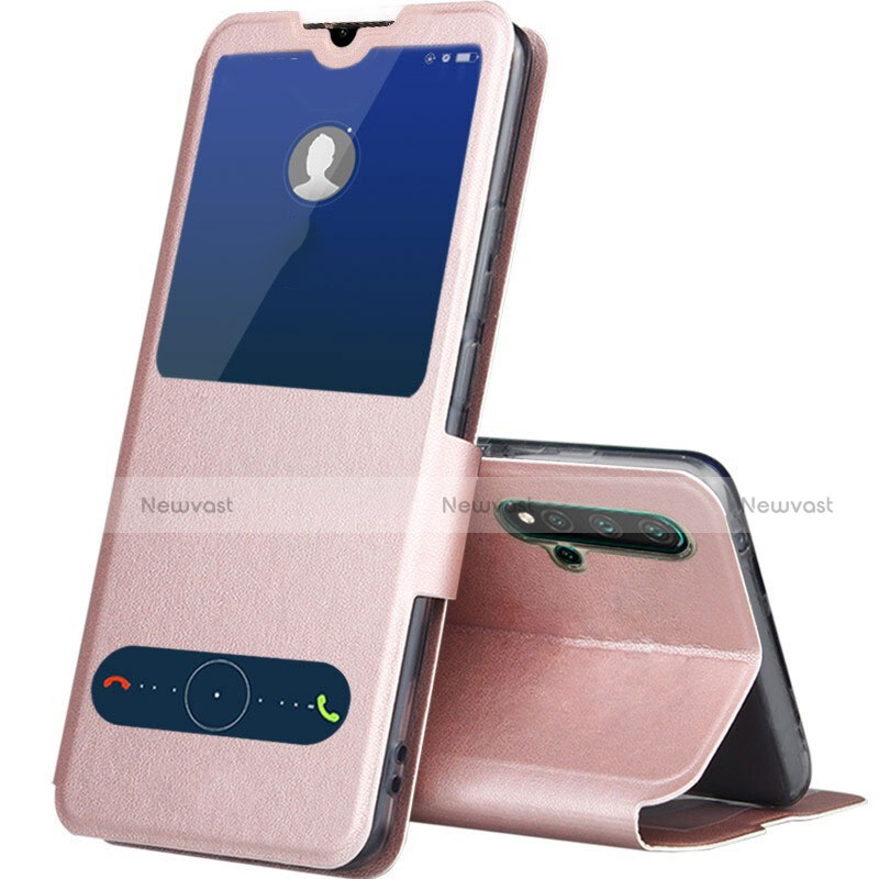 Leather Case Stands Flip Cover T04 Holder for Huawei Nova 5