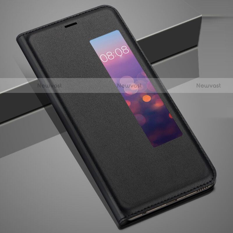 Leather Case Stands Flip Cover T04 Holder for Huawei P20 Pro Black