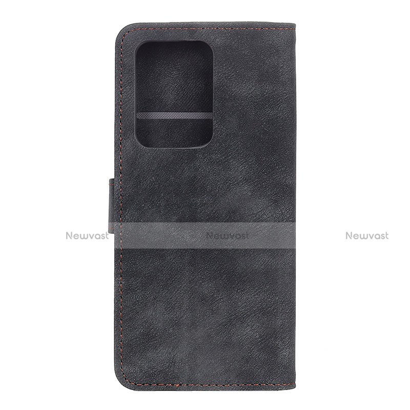 Leather Case Stands Flip Cover T04 Holder for Huawei P40 Pro+ Plus Black
