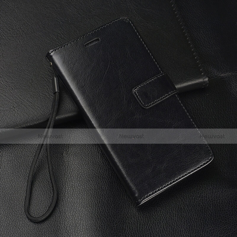 Leather Case Stands Flip Cover T04 Holder for Oppo R17 Neo Black